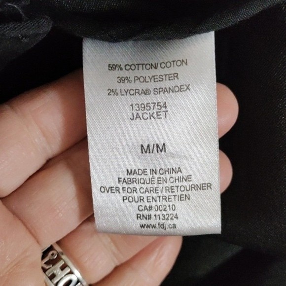 12145 FINAL PRICE French Dressing black trucker style denim jacket M NWT - Picture 10 of 12